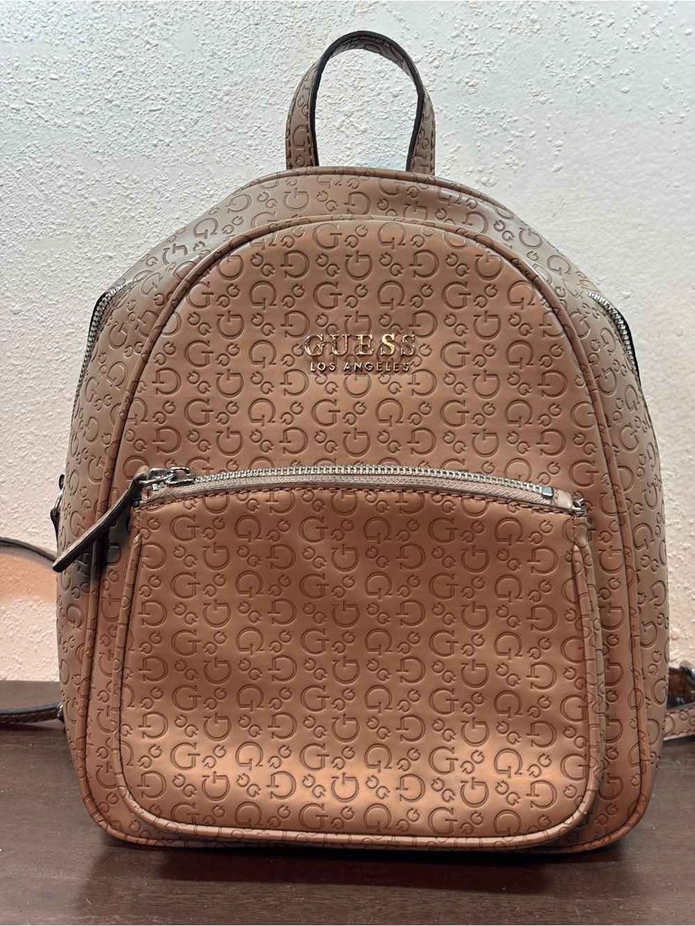 GUESS Embossed Logo Mini Backpack - Picture 4 of 11